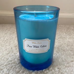 NWT Rare White Barn Pure White Cotton Single Wick 6.3 oz Scented Candle